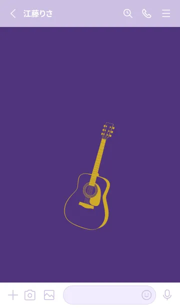 [LINE着せ替え] GUITAR COLOR パンジーパープルの画像2