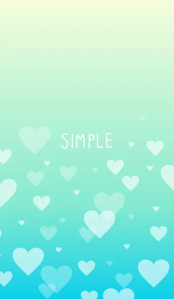 [LINE着せ替え] グラデーション ハート柄の画像1