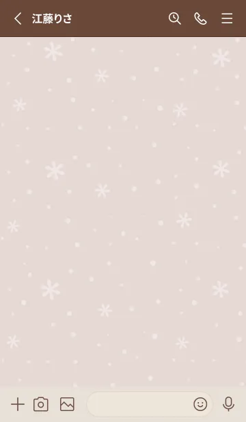 [LINE着せ替え] クリスマス10<ブラウン>の画像2