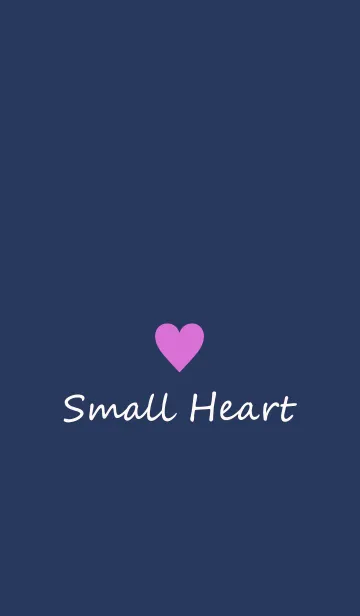 [LINE着せ替え] Small Heart *Navy+Pink 30*の画像1