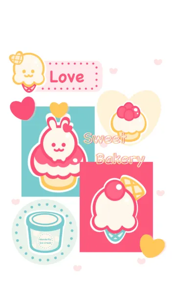 [LINE着せ替え] Sweet ice-cream themeの画像1