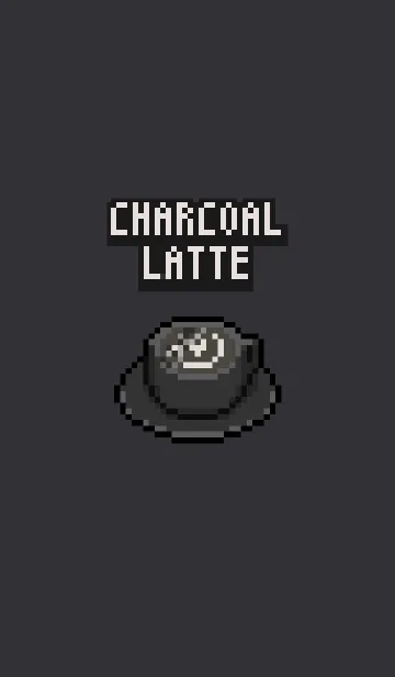[LINE着せ替え] Charcoal Latte V1.1の画像1