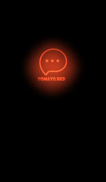 [LINE着せ替え] Tomato Red Neon Theme V3 (JP)の画像1