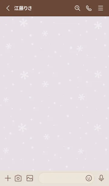 [LINE着せ替え] クリスマス10<パープルピンク>の画像2