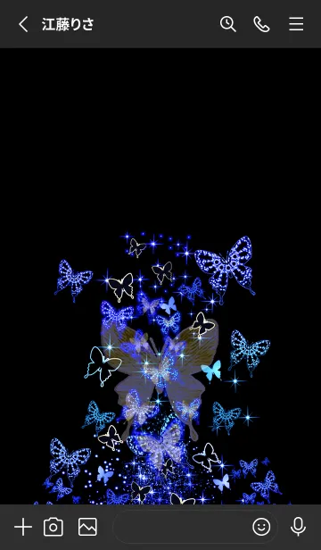 [LINE着せ替え] キラキラ♪黄金の蝶#82の画像2