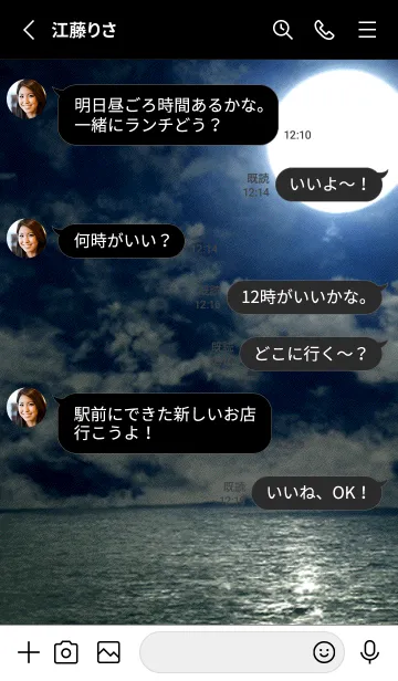 [LINE着せ替え] 夜の月 月の海 #DlT_19。の画像3