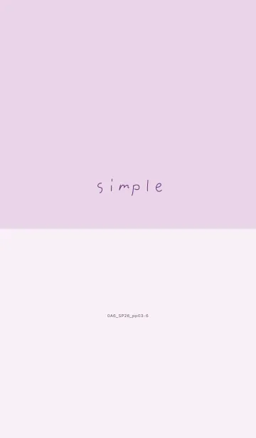 [LINE着せ替え] 0A6_26_パープル3-6の画像1