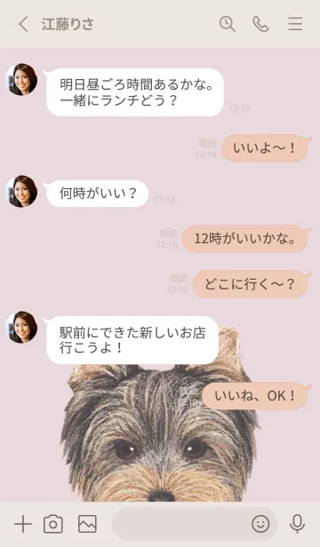 [LINE着せ替え] ICON DOG - ヨークシャーテリア - PK/04の画像3