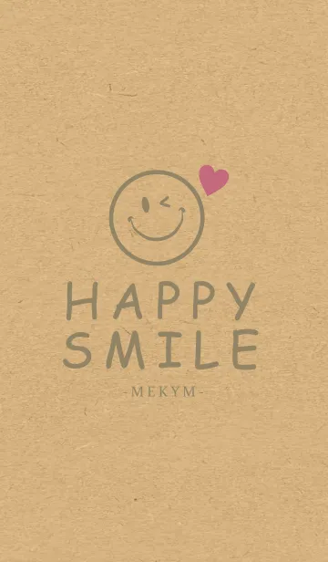 [LINE着せ替え] HAPPY SMILE KRAFT LOVE-MEKYM 18の画像1