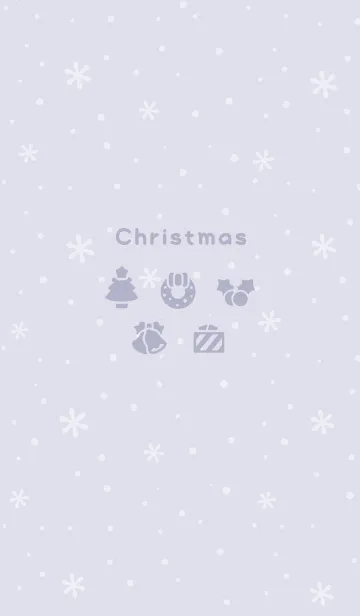 [LINE着せ替え] クリスマス11<パープル>の画像1