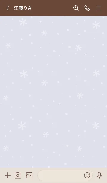 [LINE着せ替え] クリスマス11<パープル>の画像2