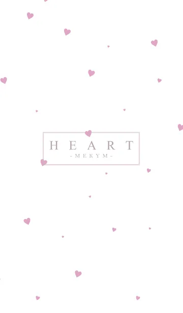 [LINE着せ替え] HEART PINK-SIMPLE.MEKYM 12の画像1