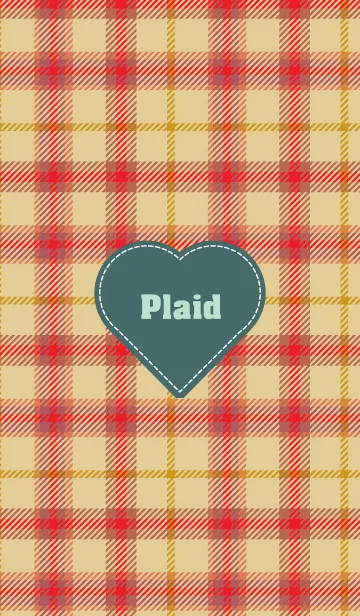 [LINE着せ替え] plaid & Heart 19の画像1