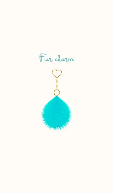 [LINE着せ替え] Fur charm blue 3の画像1