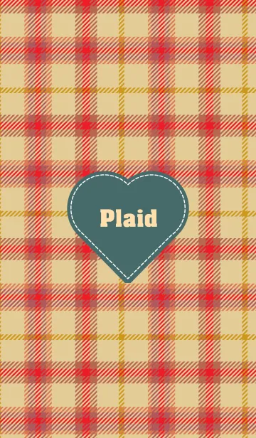 [LINE着せ替え] plaid & Heart 20の画像1