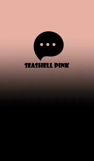 [LINE着せ替え] Black & Seashell Pink Theme V3 (JP)の画像1