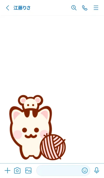 [LINE着せ替え] Pastel Meow Meow sticker 2の画像2