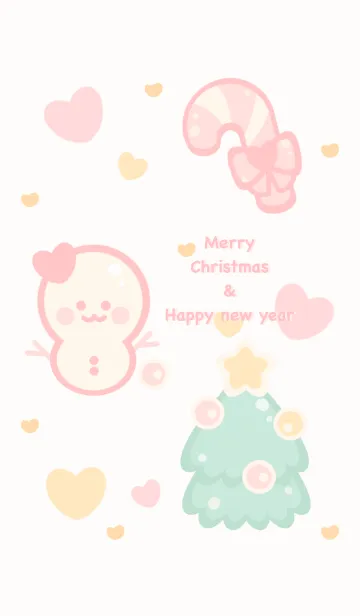 [LINE着せ替え] Pastel Christmas time 6の画像1