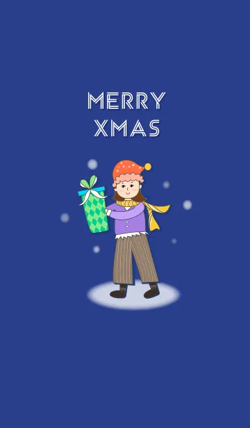 [LINE着せ替え] Happy Chistmas girlの画像1