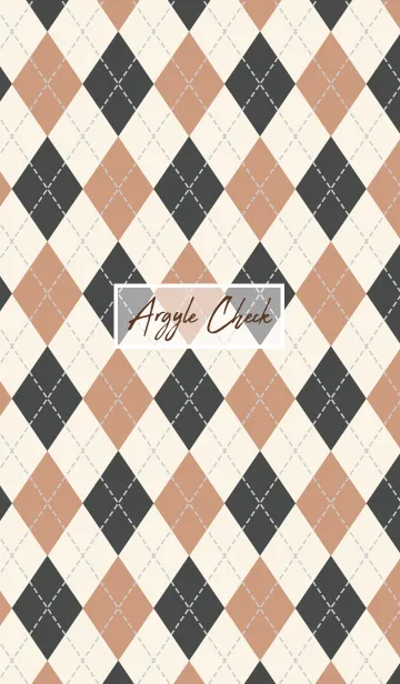 [LINE着せ替え] argyle check.の画像1