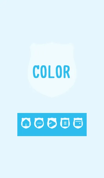 [LINE着せ替え] blue color V14の画像1