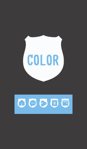 [LINE着せ替え] blue color V15の画像1