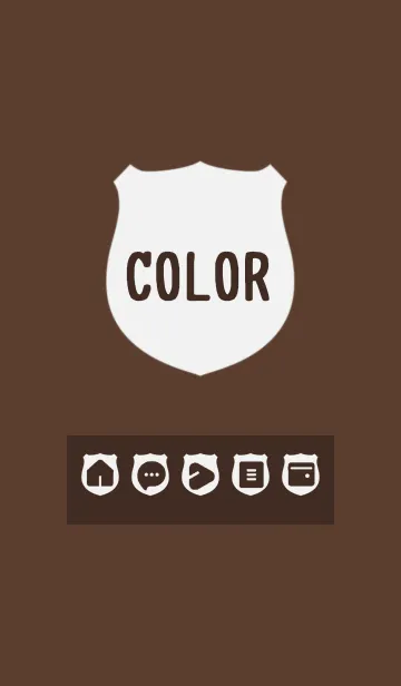 [LINE着せ替え] brown color V11の画像1