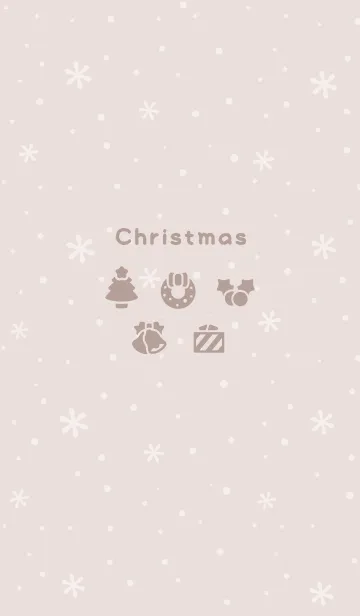 [LINE着せ替え] クリスマス11<ブラウン>の画像1