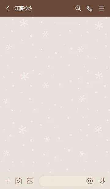 [LINE着せ替え] クリスマス11<ブラウン>の画像2