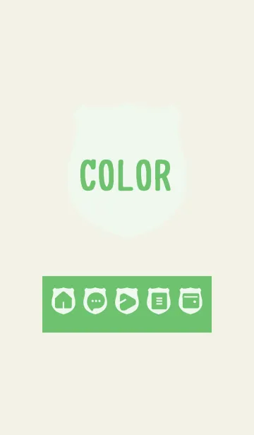 [LINE着せ替え] green color V21の画像1
