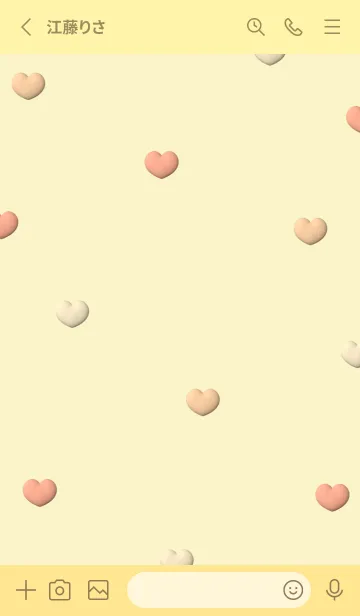 [LINE着せ替え] Cute Cute Little Heart New 14の画像2