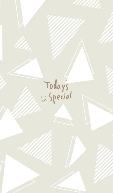 [LINE着せ替え] かわいい白三角25の画像1