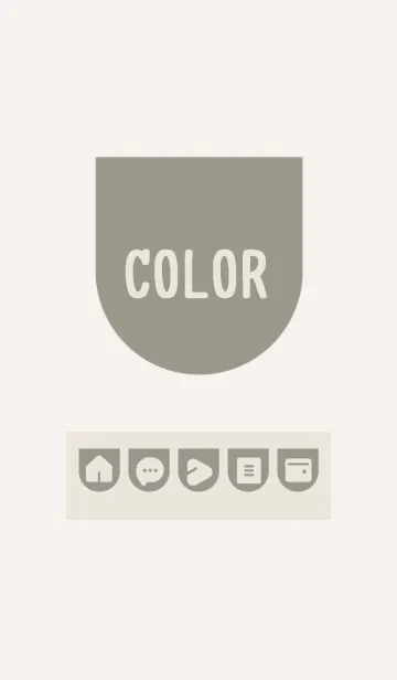 [LINE着せ替え] beige color W11の画像1