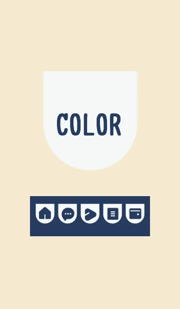 [LINE着せ替え] beige color W15の画像1