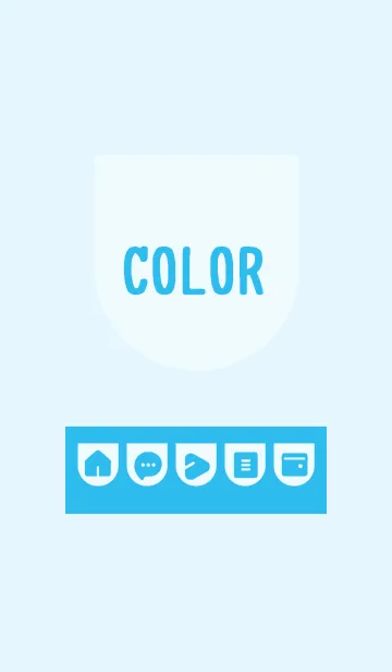 [LINE着せ替え] blue color W14の画像1