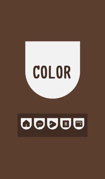 [LINE着せ替え] brown color W11の画像1