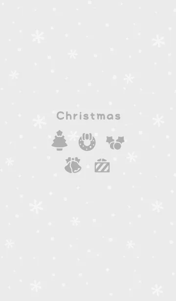 [LINE着せ替え] クリスマス11<グレー>の画像1