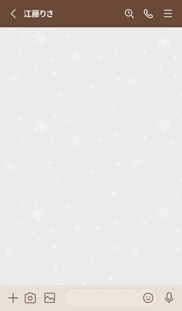 [LINE着せ替え] クリスマス11<グレー>の画像2