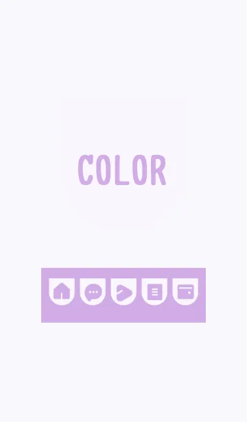 [LINE着せ替え] purple color W12の画像1
