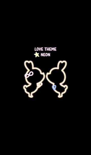 [LINE着せ替え] LOVE THEME NEON 17の画像1