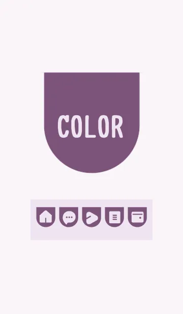 [LINE着せ替え] purple color W13の画像1