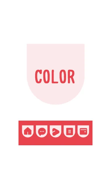 [LINE着せ替え] red color W13の画像1