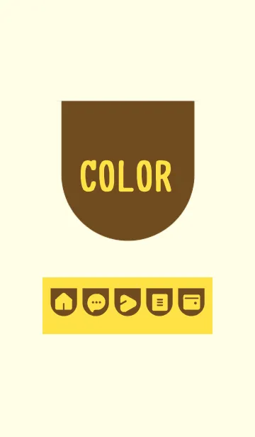 [LINE着せ替え] yellow color W12の画像1