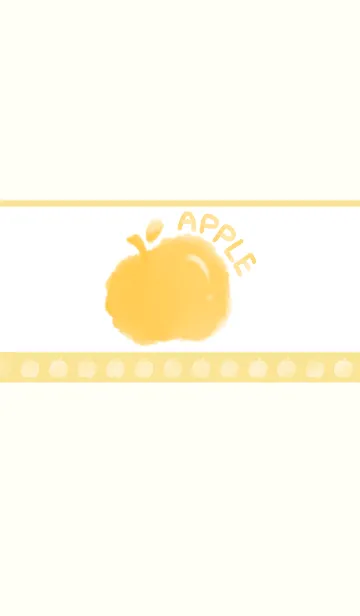 [LINE着せ替え] Smudged apple J-light yellow (Ye3)の画像1