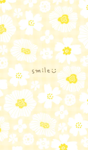 [LINE着せ替え] シンプル2 大人 白い花3の画像1