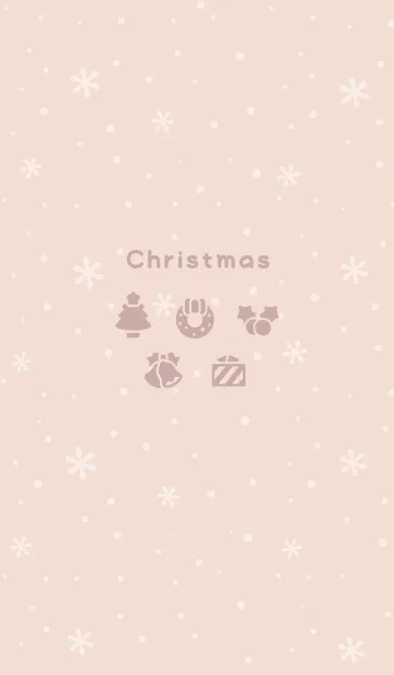 [LINE着せ替え] クリスマス11<ピンクオレンジ>の画像1