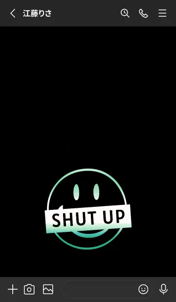 [LINE着せ替え] スマイル グラデーション 195の画像2