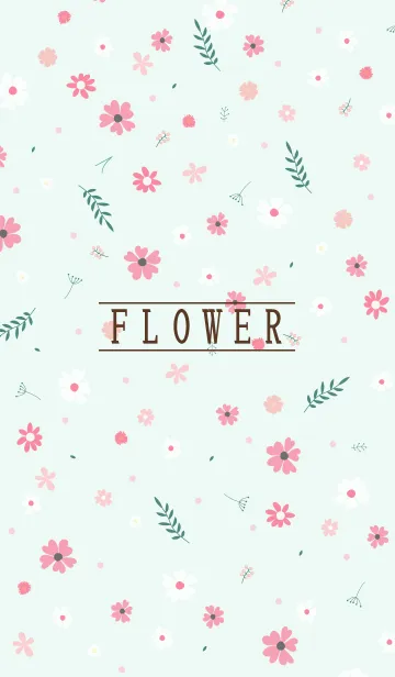 [LINE着せ替え] MANY FLOWERS GREEN 44の画像1