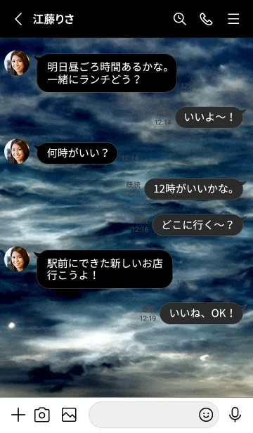 [LINE着せ替え] 夜の月 月の海 #DlV_23。の画像3