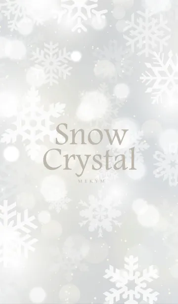 [LINE着せ替え] Snow Crystal-WHITE.MEKYM 20の画像1